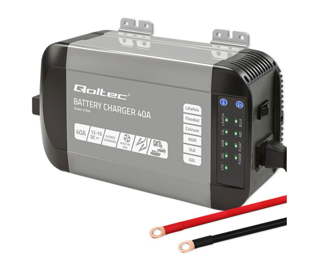 Qoltec Inteligenta Ładwarka Monolith LiFePO4 AGM GEL 40A 12V - 1238962 - zdjęcie